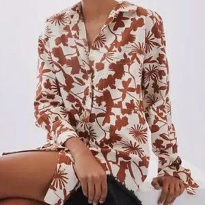 Anthropologie- Sunday in Brooklyn button down mini shirt dress